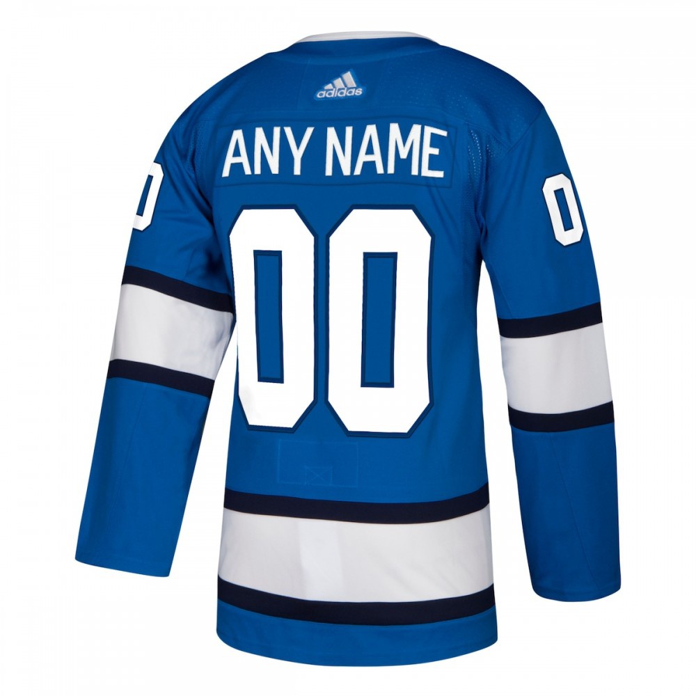 Winnipeg Jets Alternate Athletic Fit Custom Jersey Blue - view 3