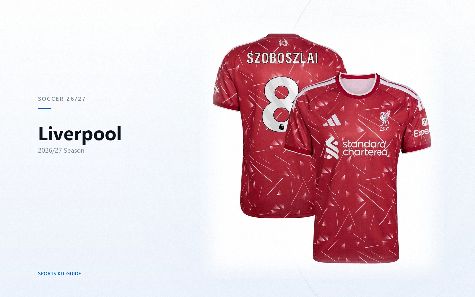 Liverpool 2026/27 Season jersey