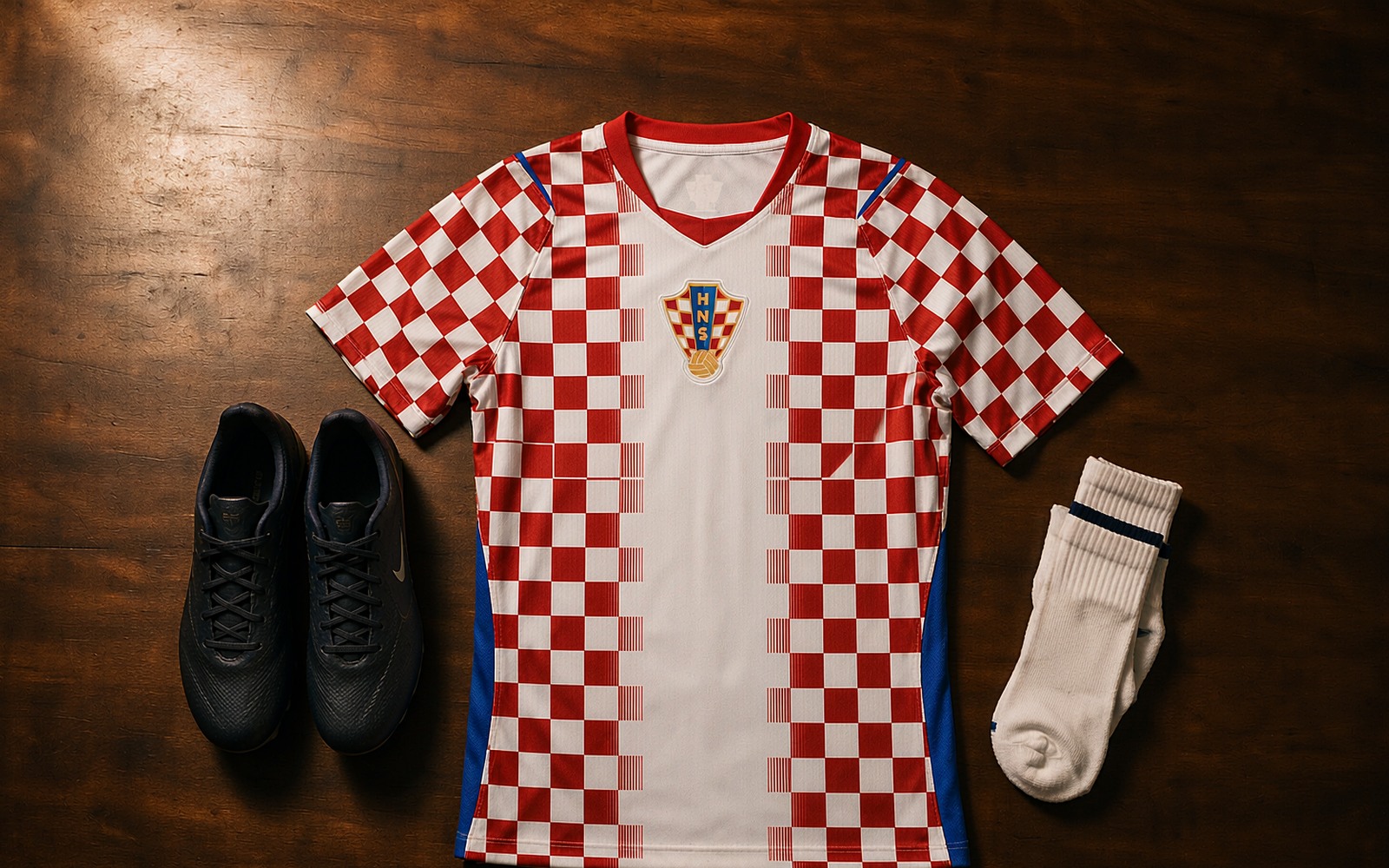 Shirt, boots and socks laid out for match day