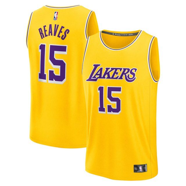 Austin Reaves Los Angeles Lakers Fast Break Replica Jersey Gold Icon Edition