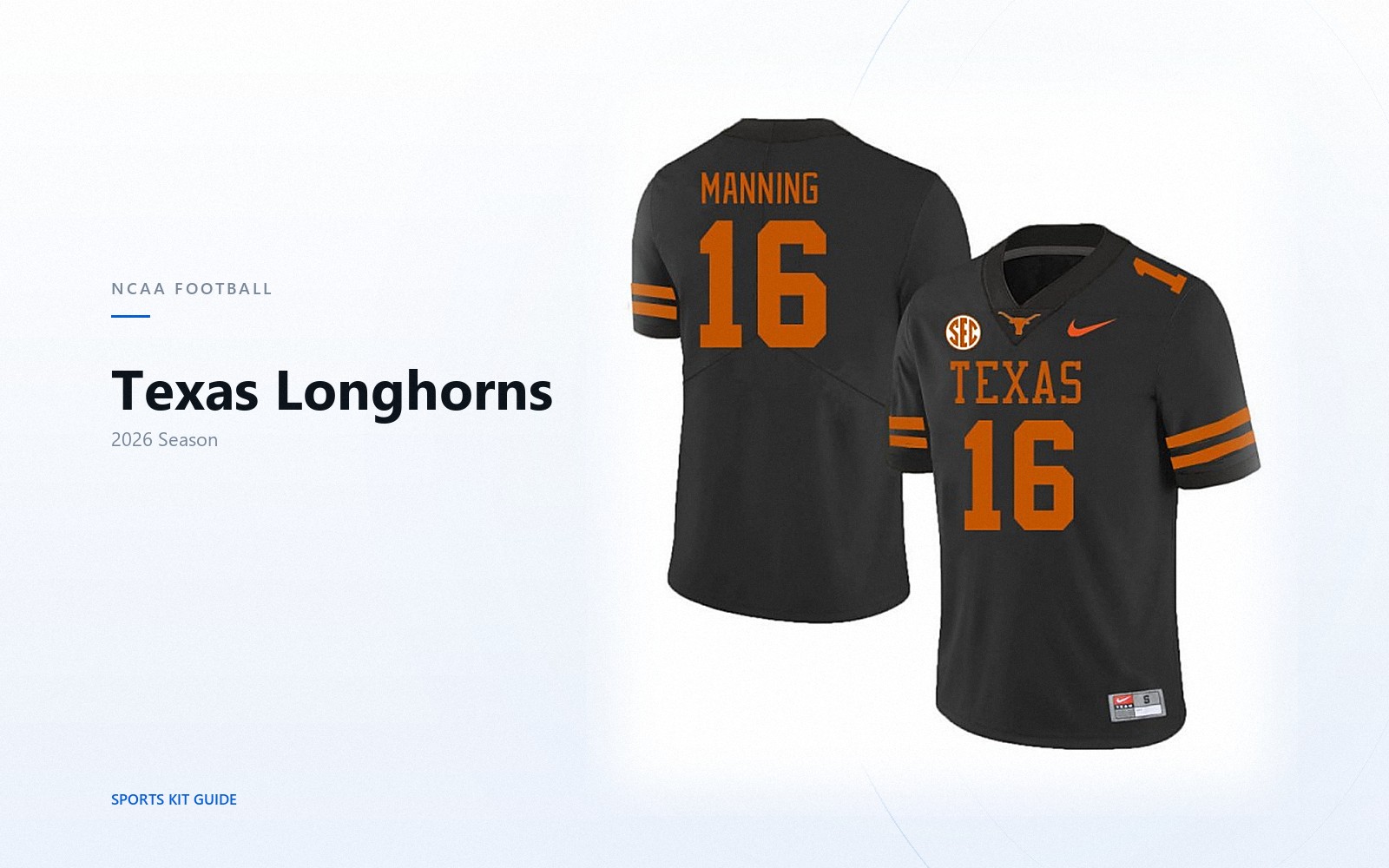 Texas Longhorns 2026 Season jersey