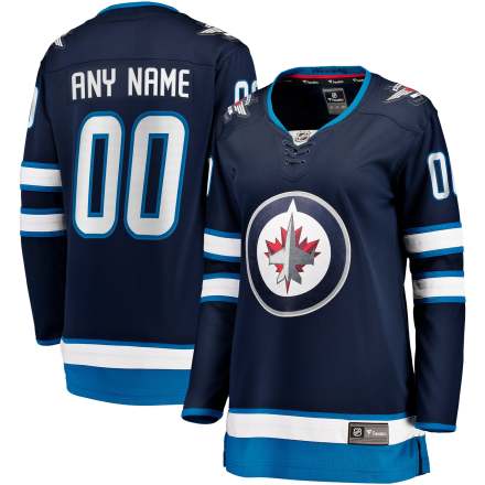 Winnipeg Jets Women's Home Breakaway Custom Jersey