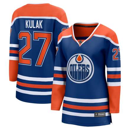 Brett Kulak Edmonton Oilers Women's Home Breakaway Player Jersey