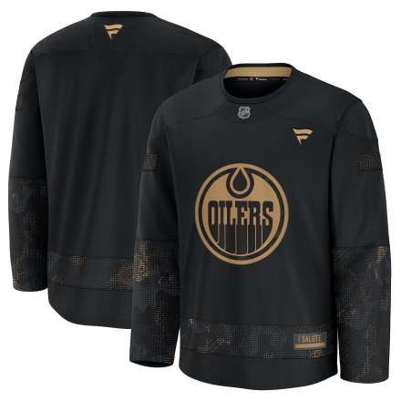 Edmonton Oilers 2024 Military Appreciation Practice Jersey