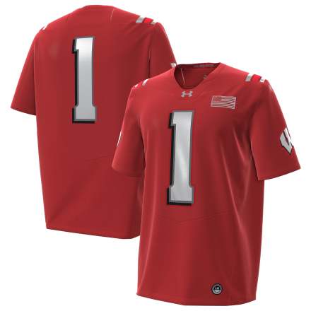 #1 Wisconsin Badgers 2026 Lambeau Field Collection Replica Football Jersey