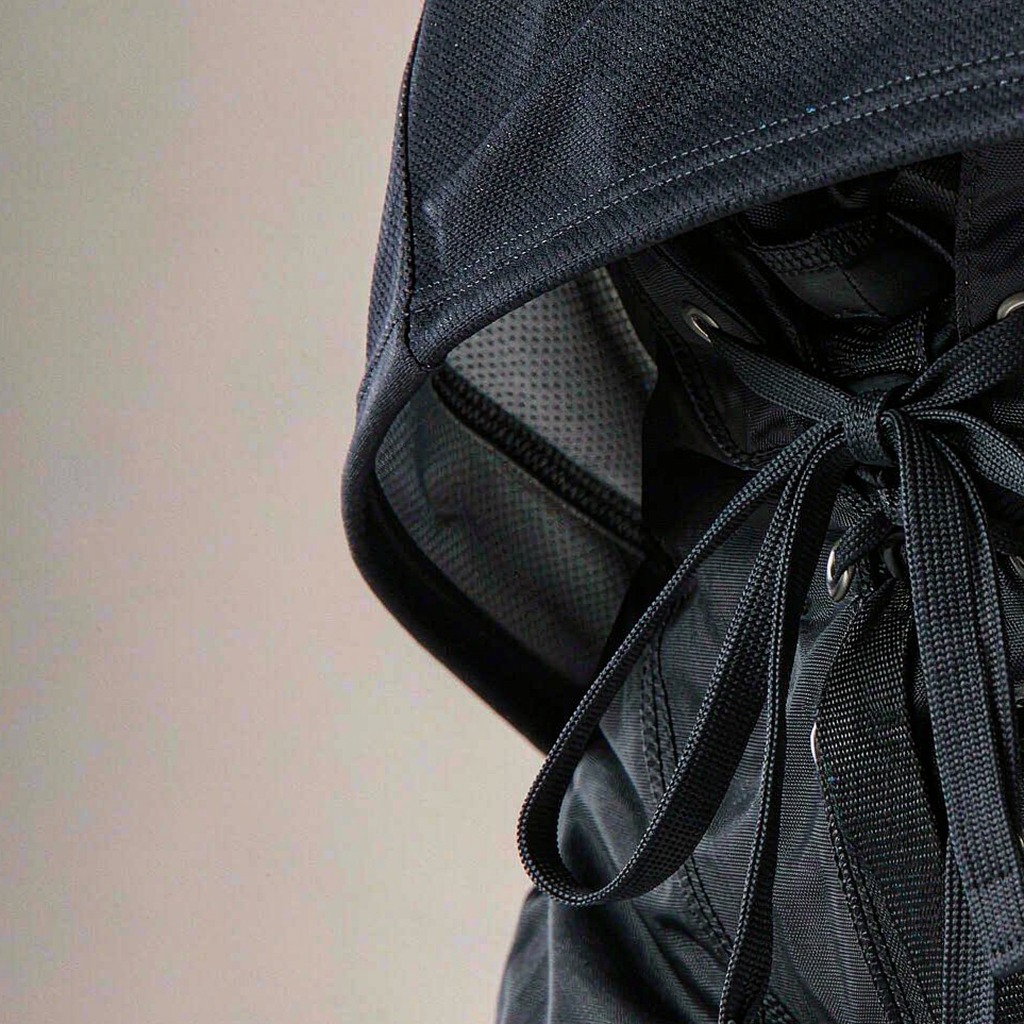 Close-up of an ice hockey jersey hem and fight strap