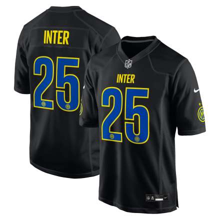 Inter Milan 2025 Soccer x NFL Game Jersey