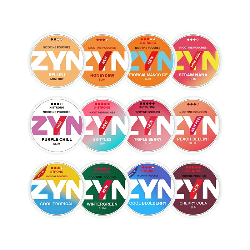 European Swedish ZYN  Pouches more than 10  Flavors