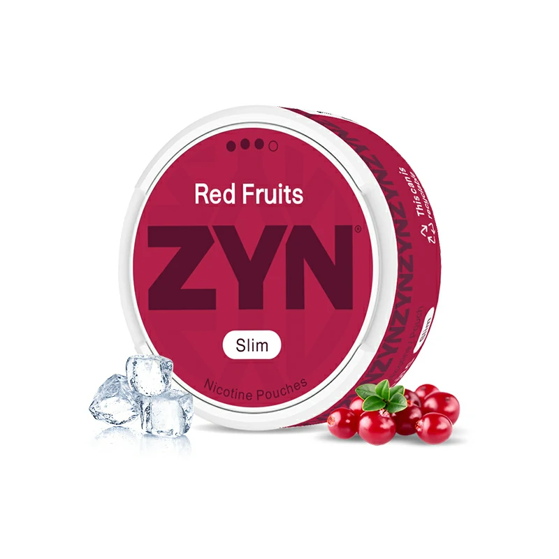 European ZYN Pouches 2025 Edition red fruits slim