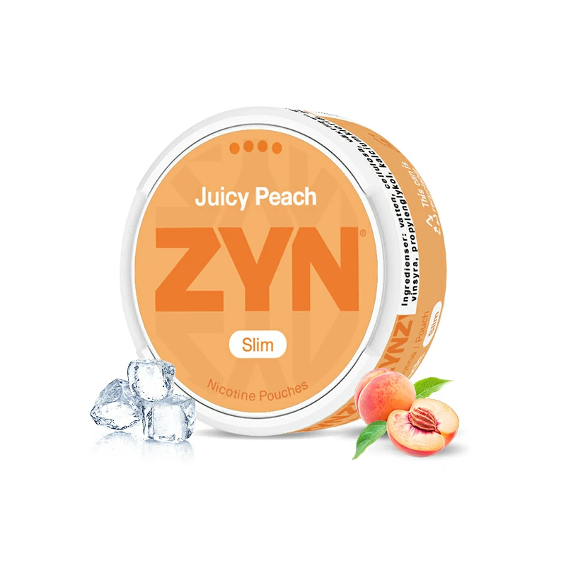 European ZYN Pouches 2025 Edition juicy peach slim
