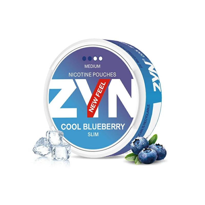 European Swedish ZYN Pouches cool blueberry slim 6mg