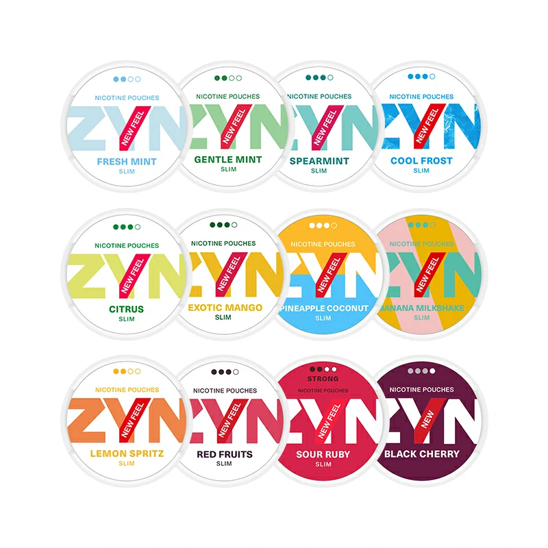 European Swedish ZYN Pouches black cherry mini dry 6mg