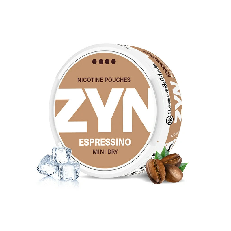 European Swedish ZYN Pouches espressino mini dry 6mg