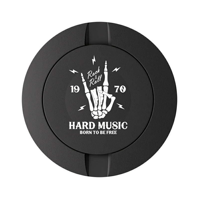 Hand Music Design Black Metal Two-Tie Container Cans-Snuseveryday