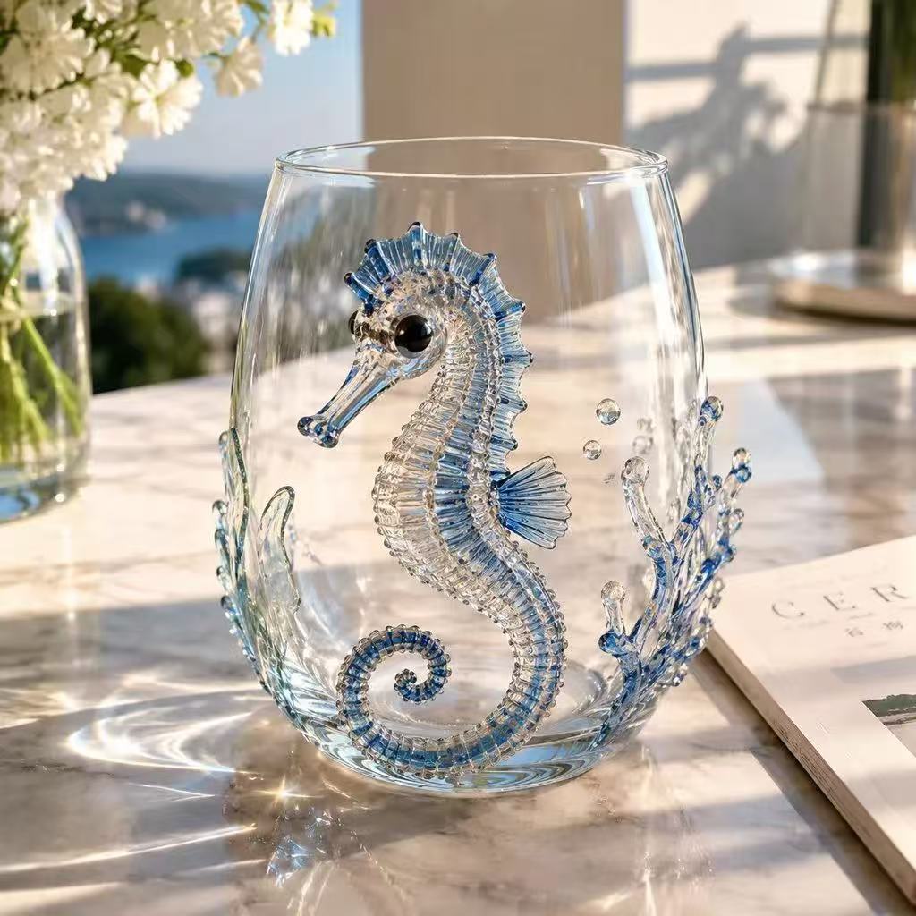 🌊 3D Ocean Animal Artisan Glassware Collection