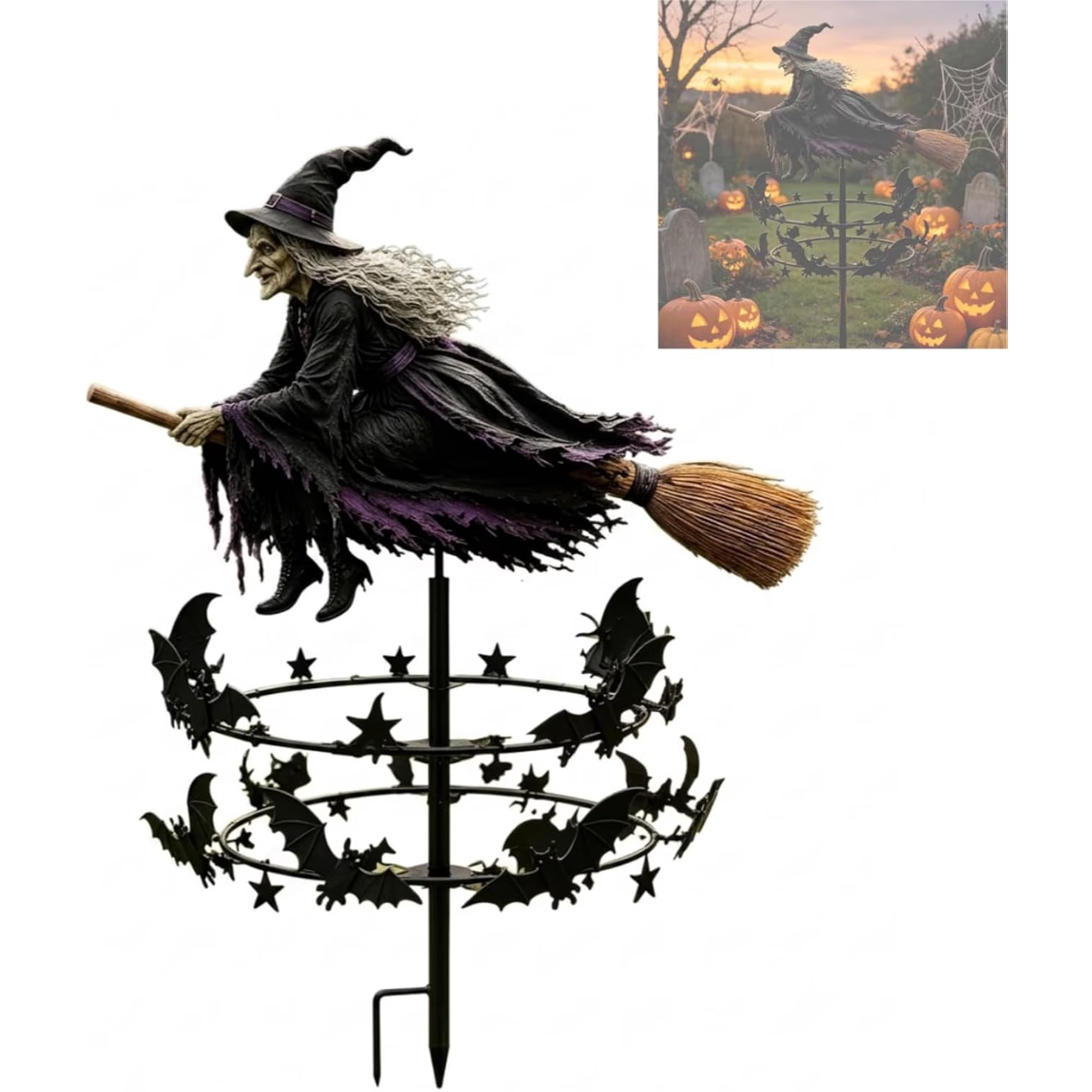 The Enchanted Witch Garden Wind Spinner