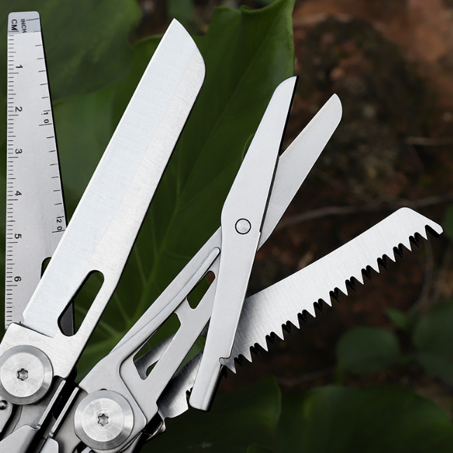 Multipurpose Knife - Multi-purpose Pliers - 16 in 1 Multitool with 7cm Blade, Screwdrivers, Cutters and Scissors - Camping, Hiking and Survival Tool - Tactical Tools