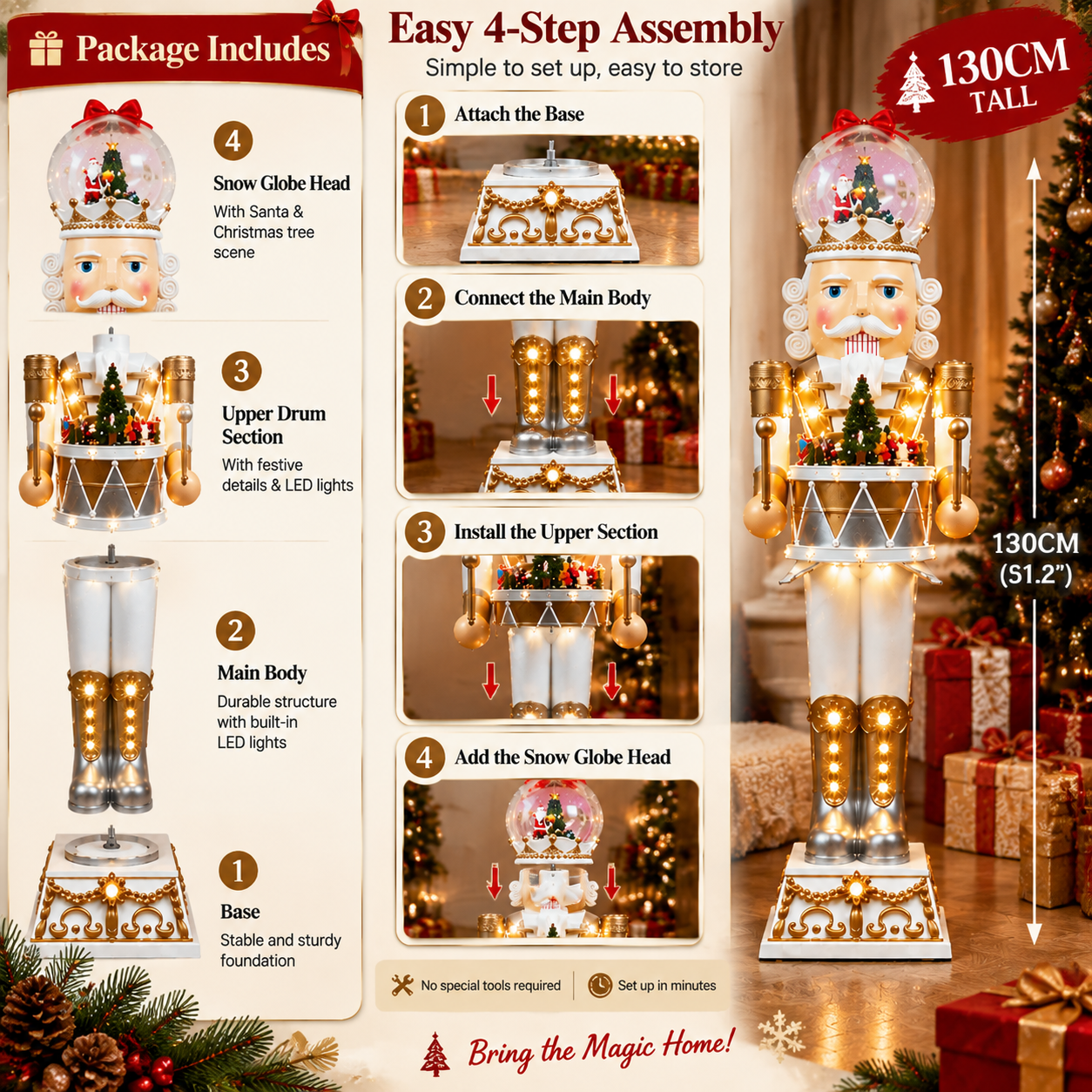 XL Standing Nutcracker Model