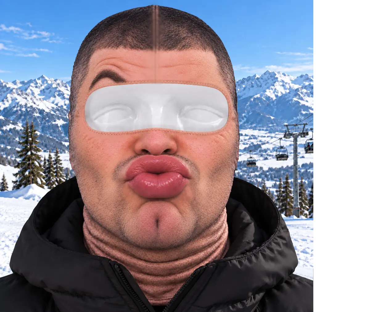 Custom Funny Ski Mask - Personalized Birthday Gifts For Ski Lovers - Born For The Slopes