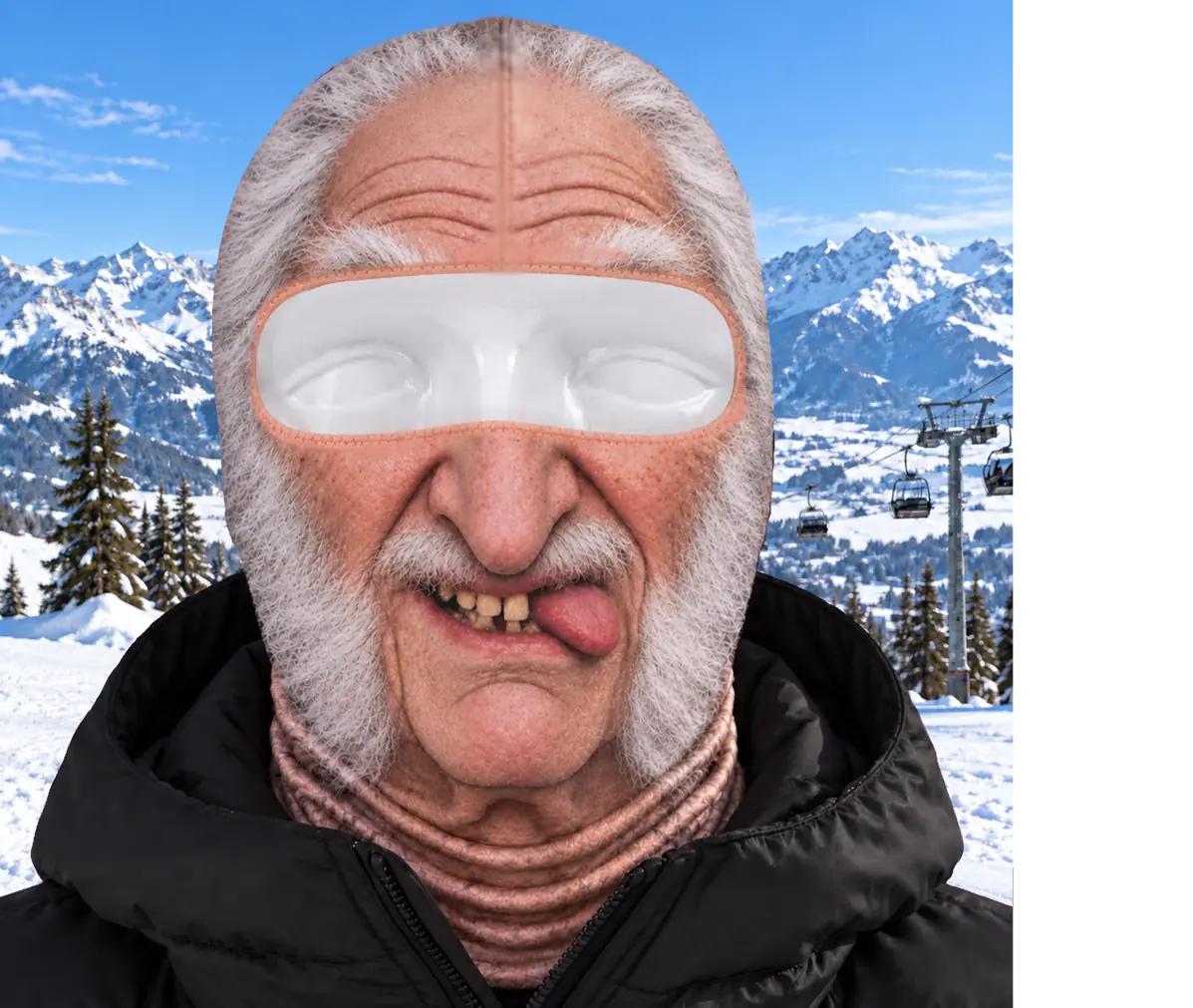 Custom Funny Ski Mask - Personalized Birthday Gifts For Ski Lovers - Born For The Slopes