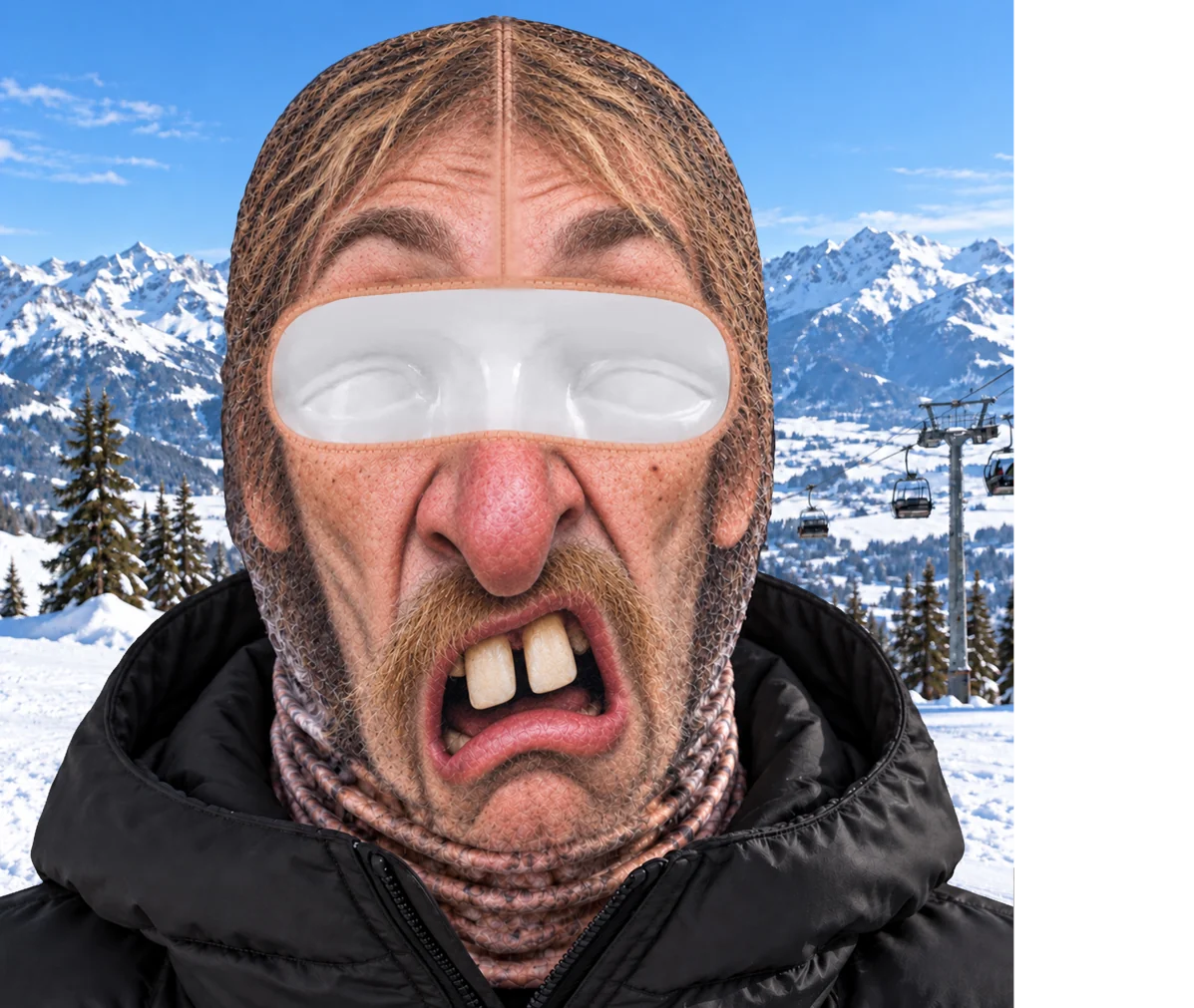 Custom Funny Ski Mask - Personalized Birthday Gifts For Ski Lovers - Born For The Slopes