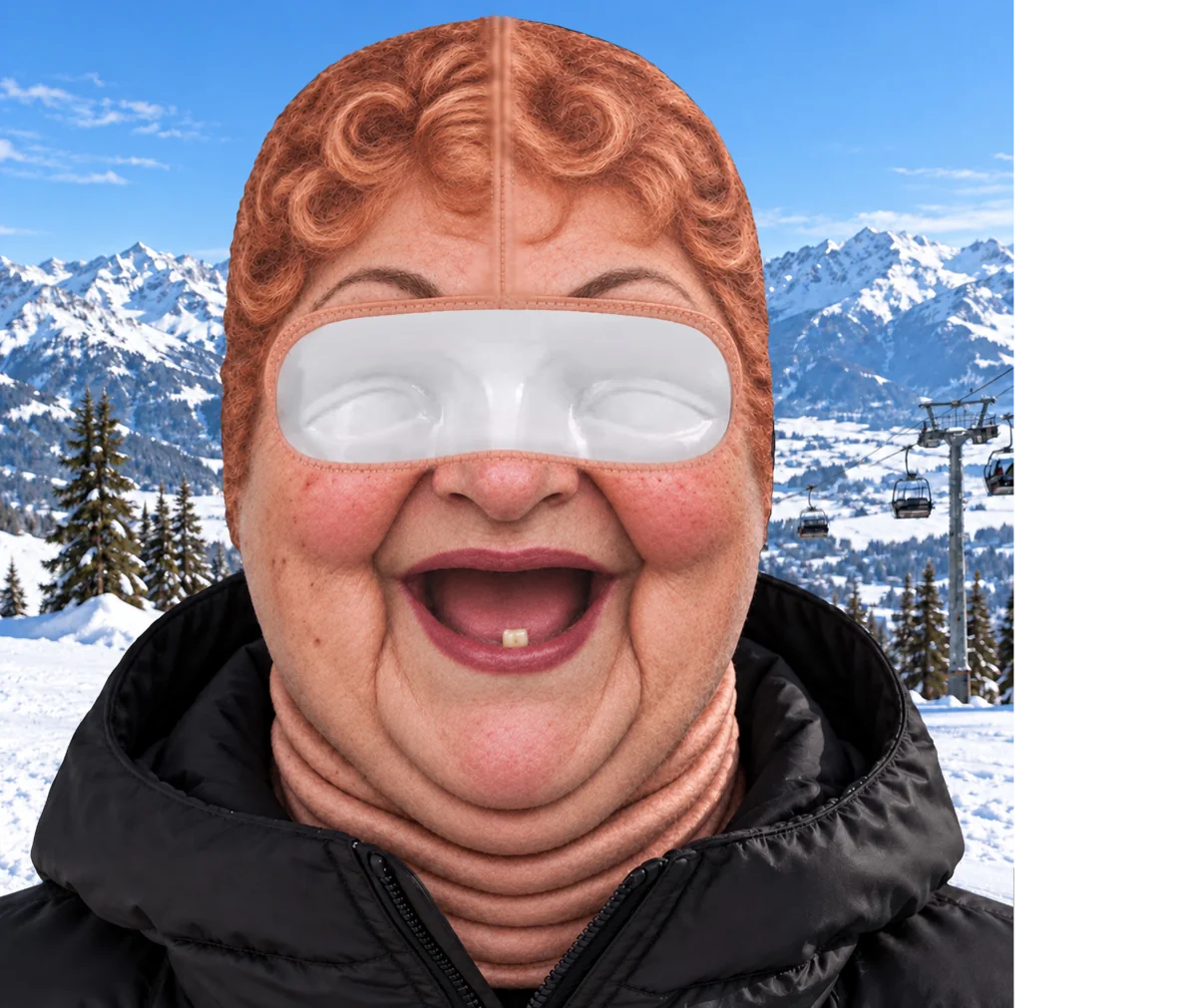 Custom Funny Ski Mask - Personalized Birthday Gifts For Ski Lovers - Born For The Slopes