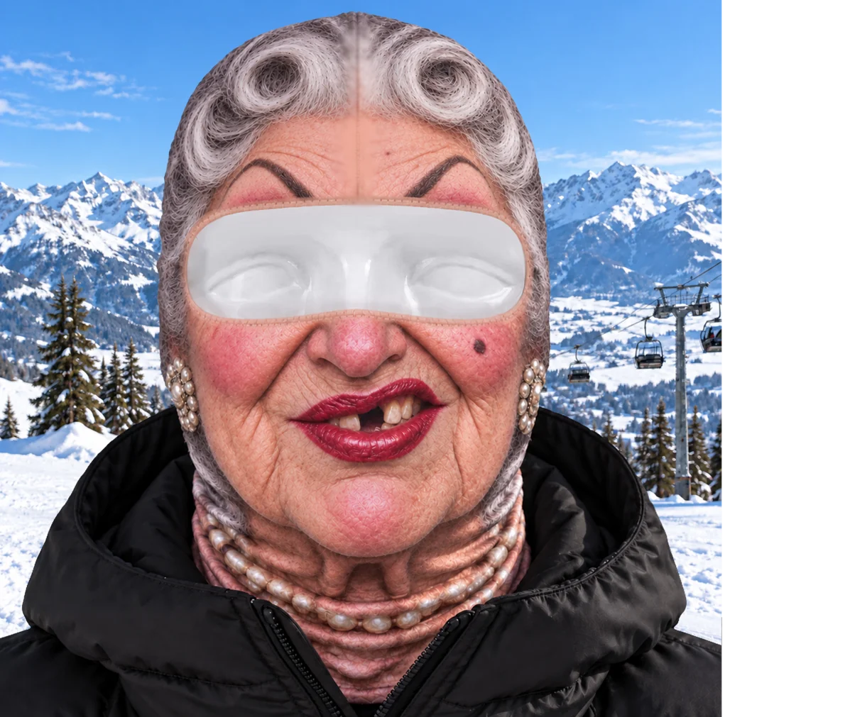 Custom Funny Ski Mask - Personalized Birthday Gifts For Ski Lovers - Born For The Slopes