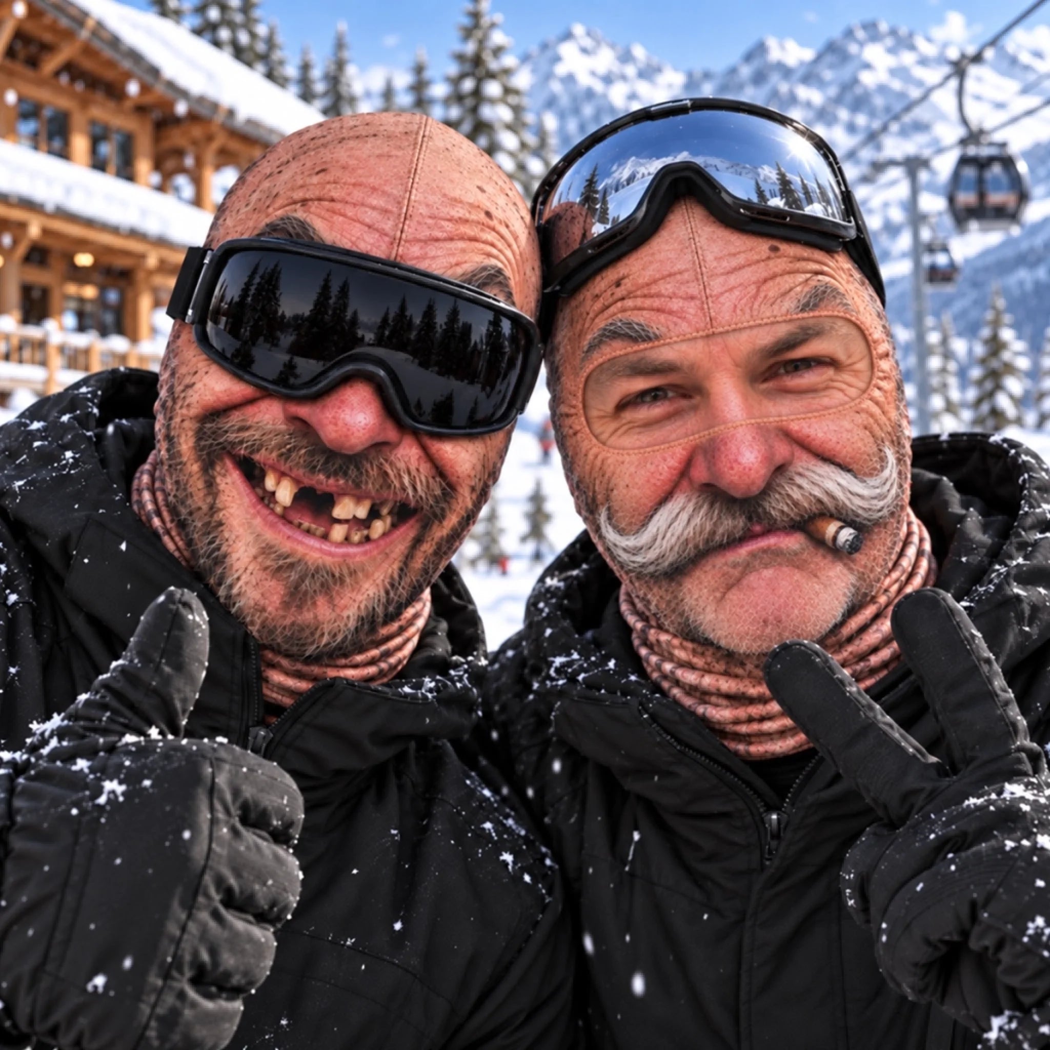 Custom Funny Ski Mask - Personalized Birthday Gifts For Ski Lovers - Born For The Slopes