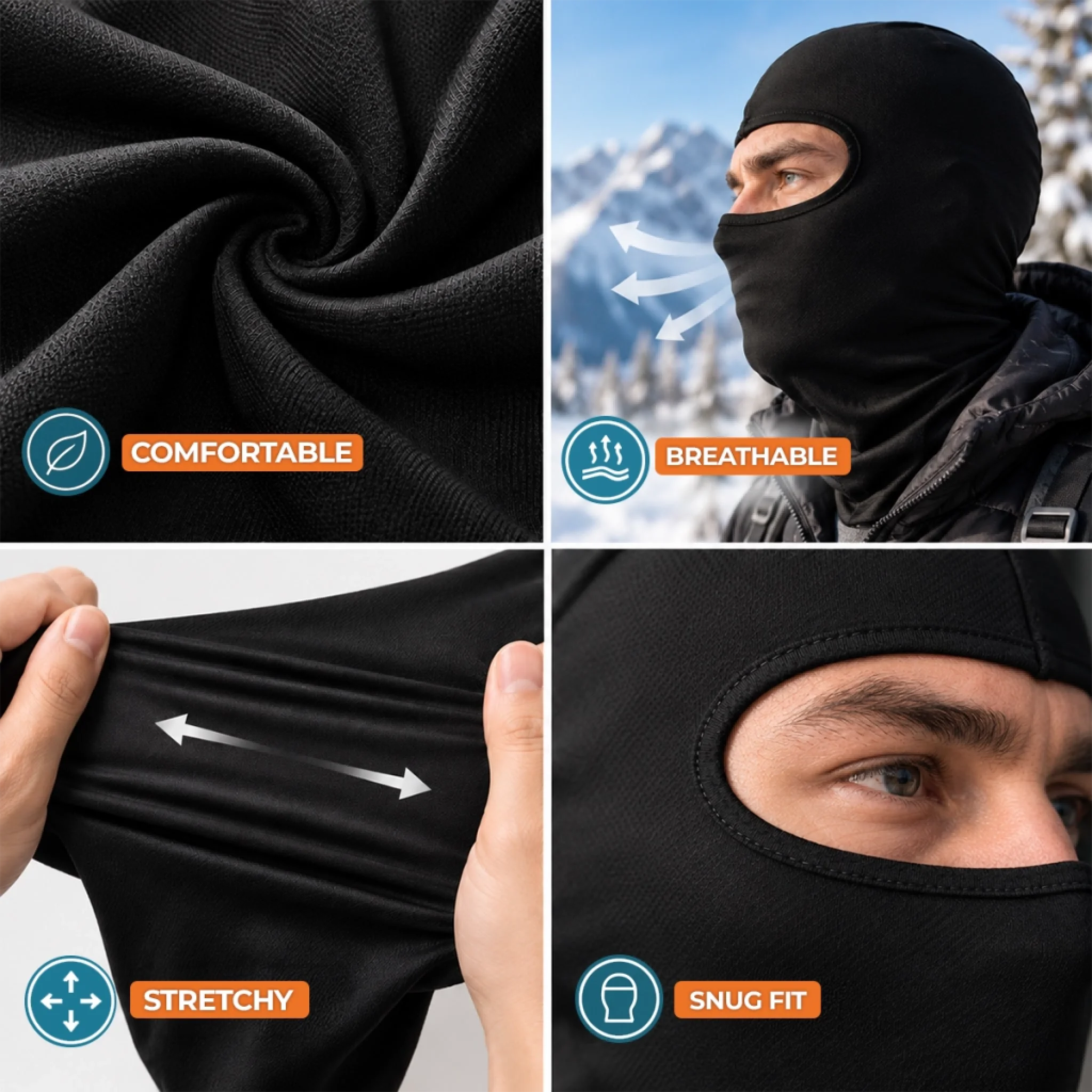 Custom Funny Ski Mask - Personalized Birthday Gifts For Ski Lovers - Born For The Slopes
