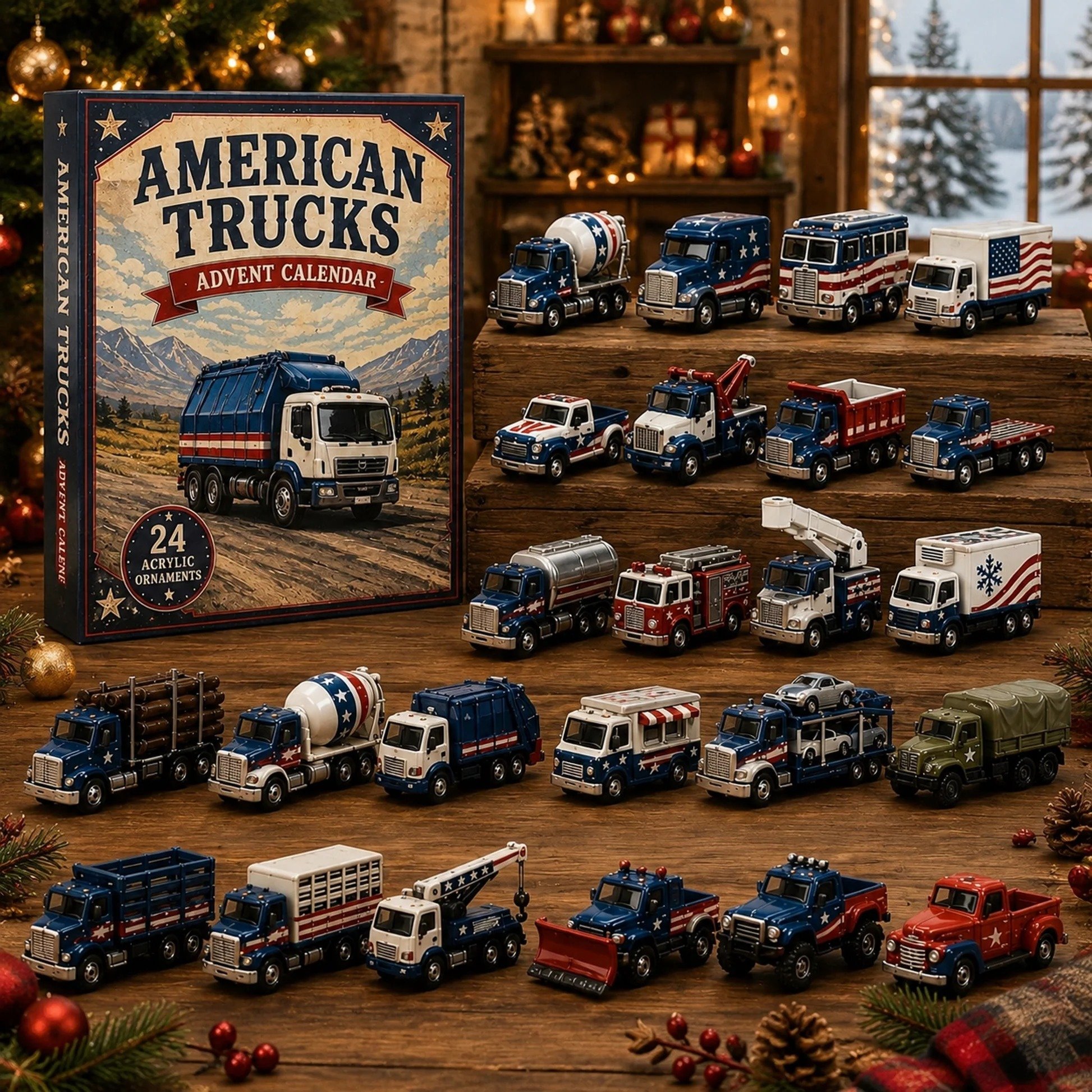 Truck Advent calendar gift set