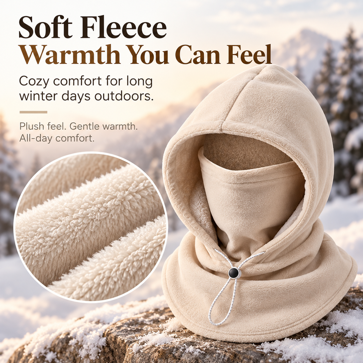 🥶Fleece Double Layer Integrated Hat