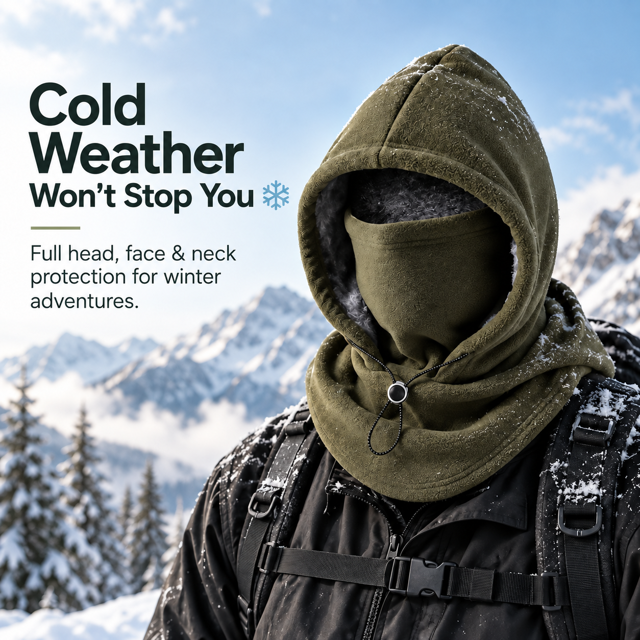 🥶Fleece Double Layer Integrated Hat