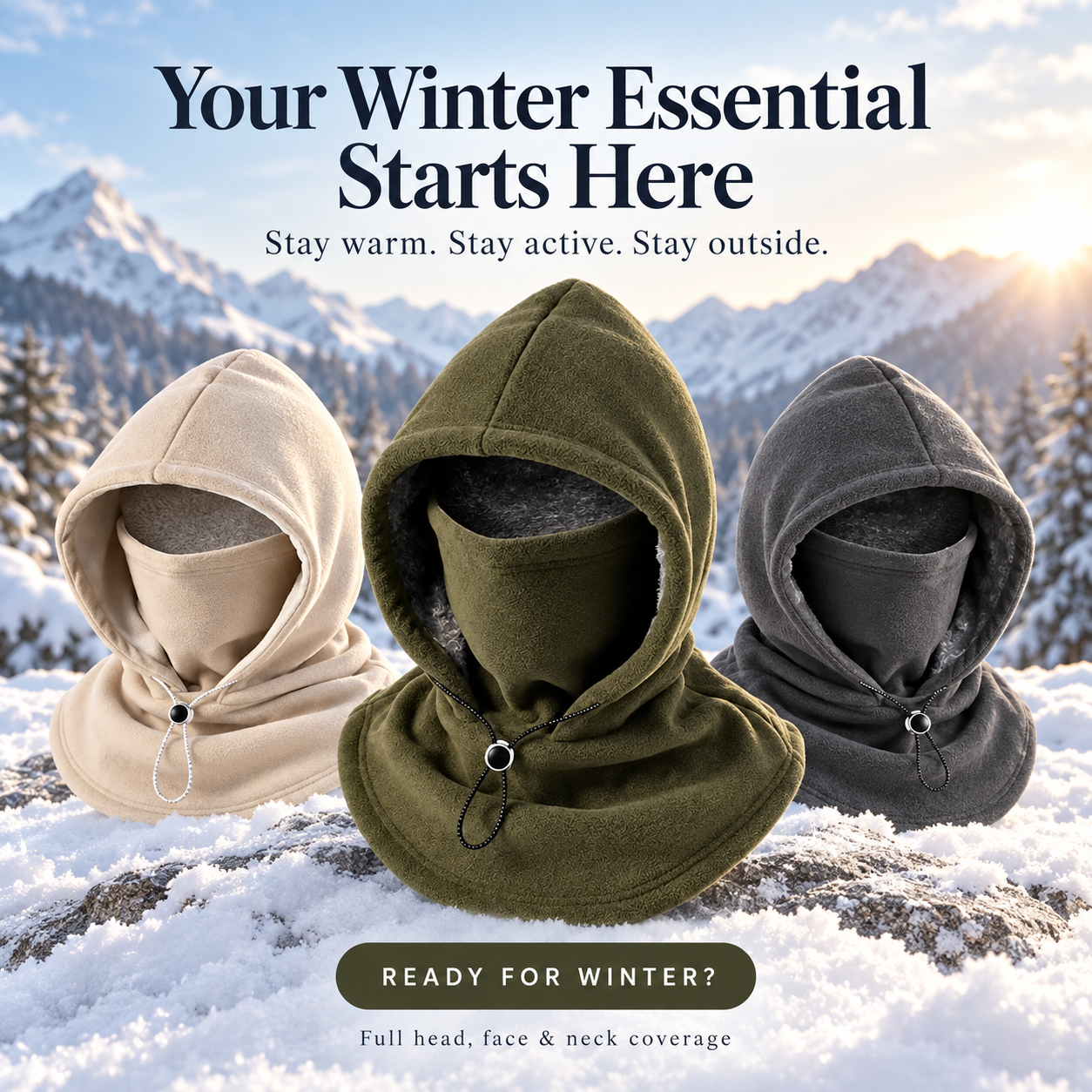 🥶Fleece Double Layer Integrated Hat
