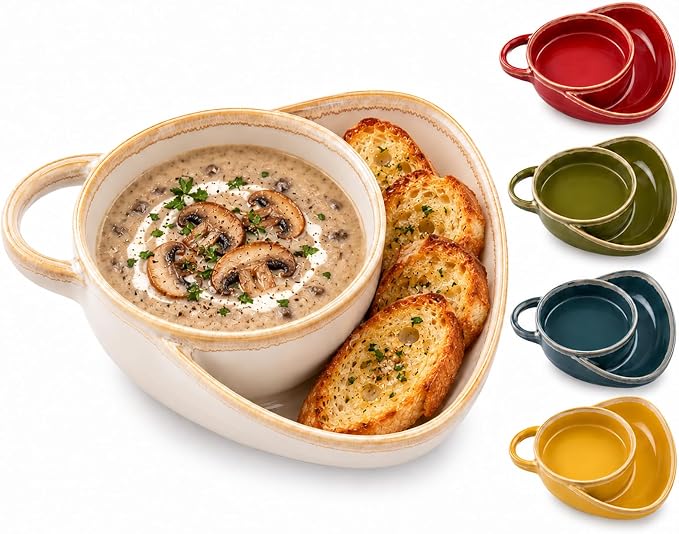 🔥 Last Day 49% OFF 🥣 2-in-1 Divided Ceramic Bowl | Keep Cereal Crunchy From First Spoonful To Last