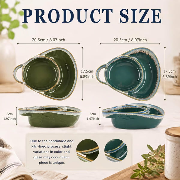 🔥 Last Day 49% OFF 🥣 2-in-1 Divided Ceramic Bowl | Keep Cereal Crunchy From First Spoonful To Last