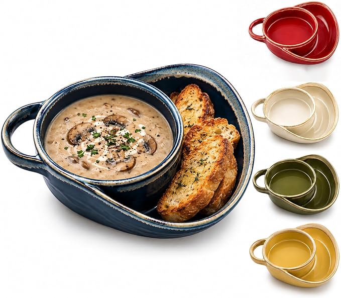 🔥 Last Day 49% OFF 🥣 2-in-1 Divided Ceramic Bowl | Keep Cereal Crunchy From First Spoonful To Last