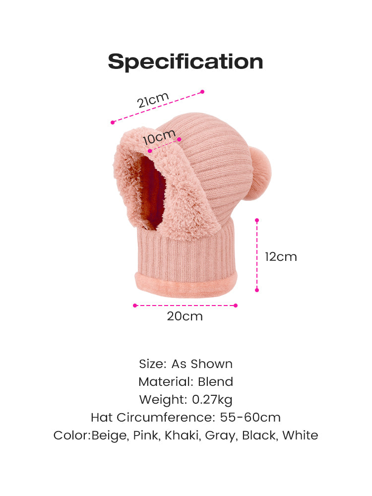Women's cozy winter headwear styling
