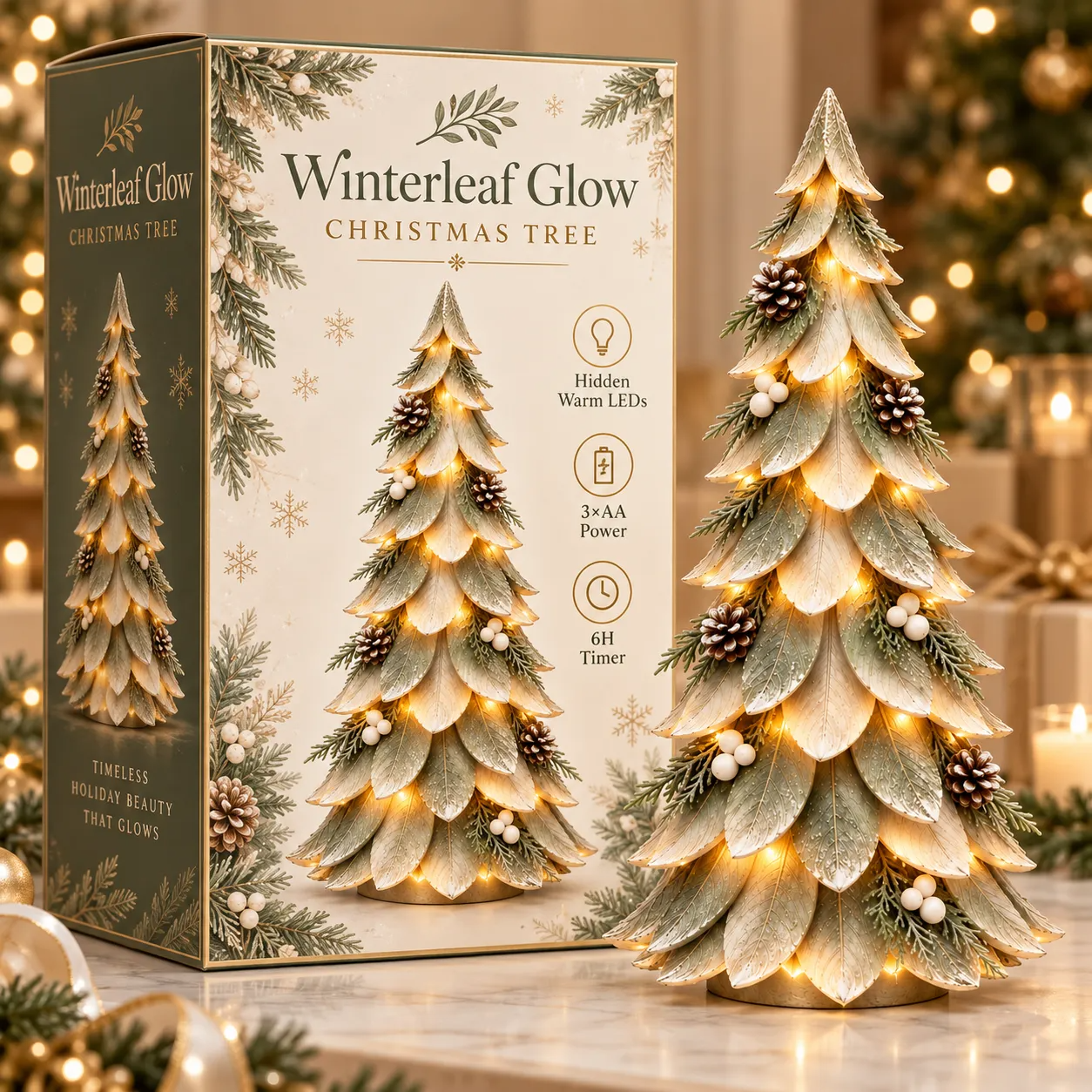 🔥 Last Day 70% OFF 🌲Winterleaf Glow Christmas Tree🌟