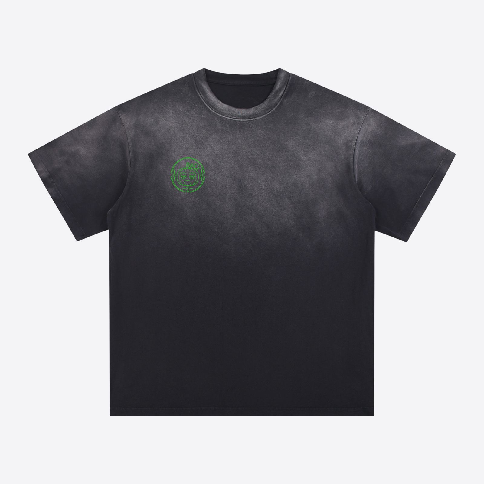 "Mental Health" Corporate Skeleton Overtime Satirical Tee - Washed Charcoal