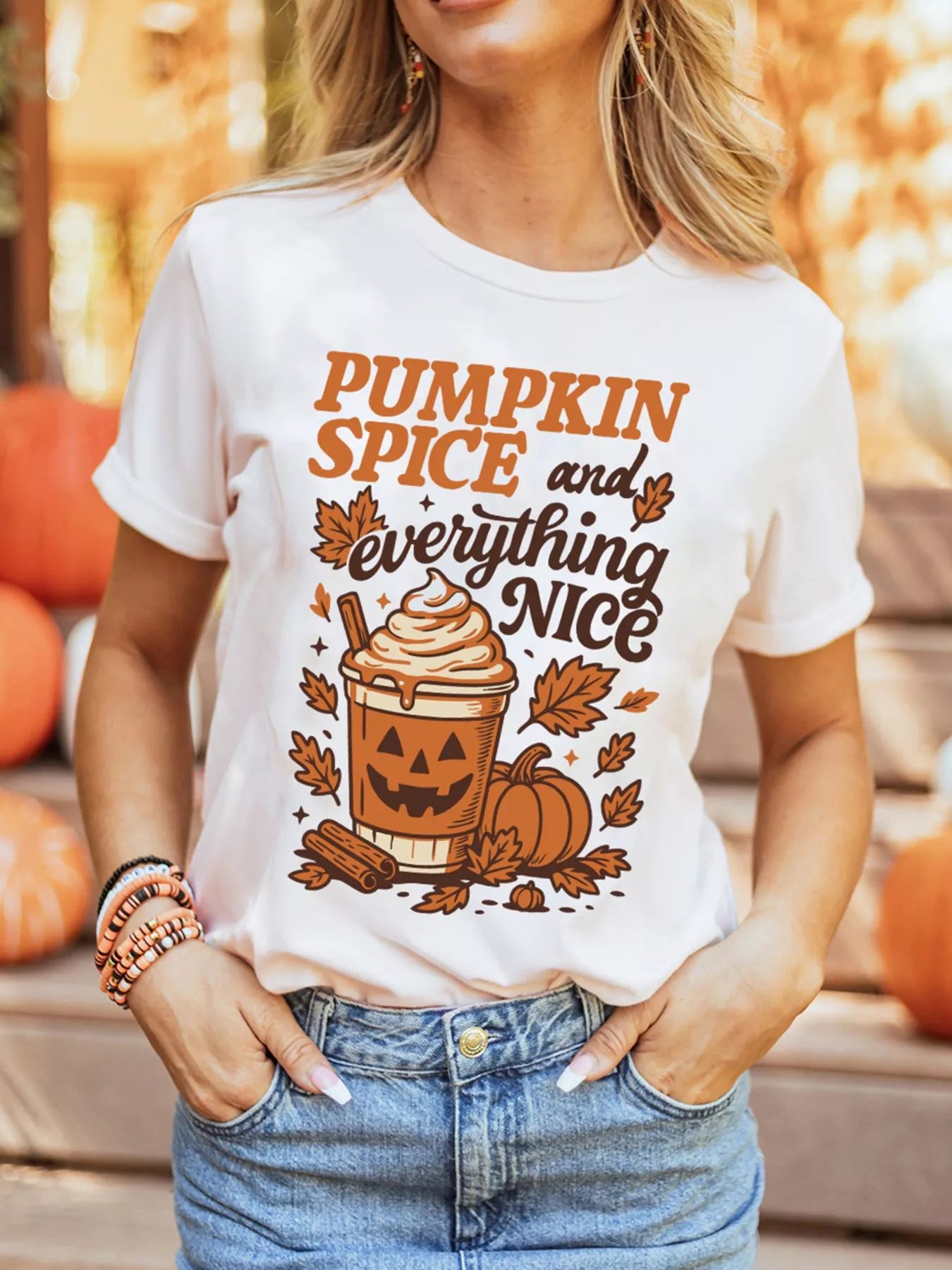 Thanksgiving Fall Vibe Graphic T-Shirt