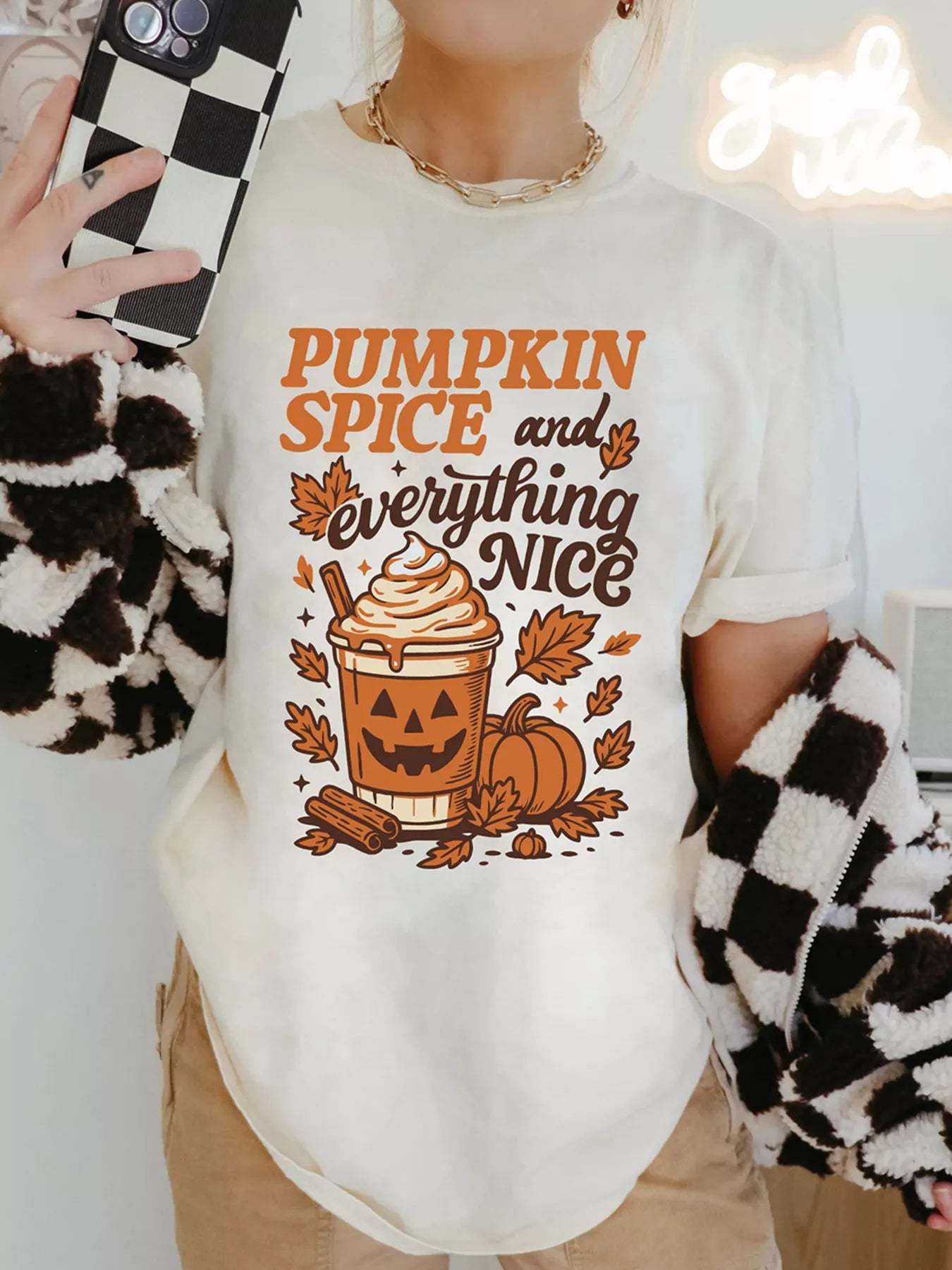 Thanksgiving Fall Vibe Graphic T-Shirt