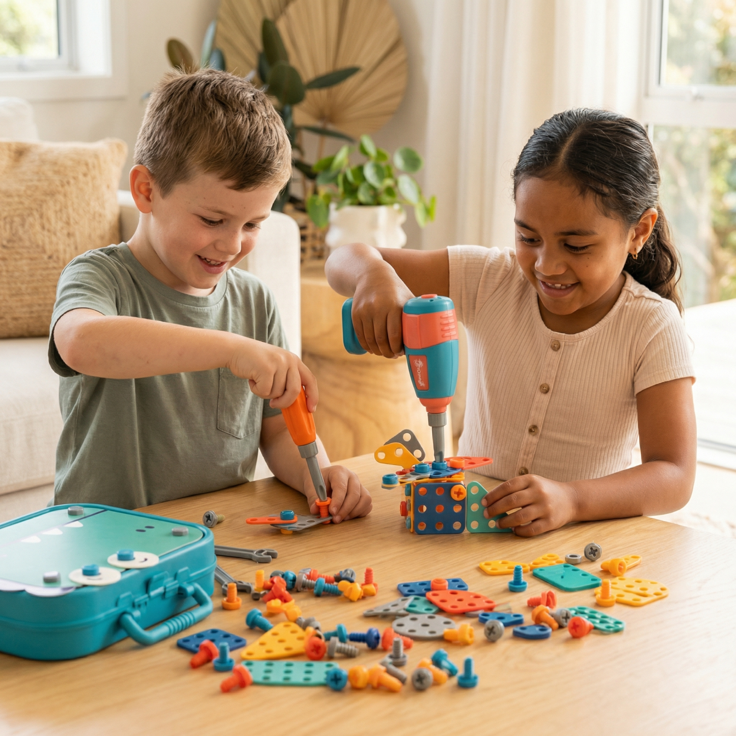 Kids’ Construction Set in Cute Dino Design