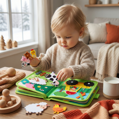 Educational Montessori Farm Story Book