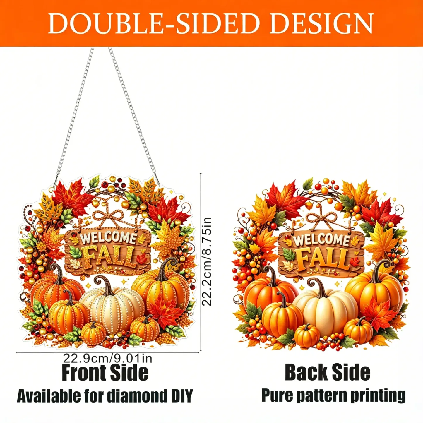 DIY Welcome Falls Special Shape Diamond Painting Pendant