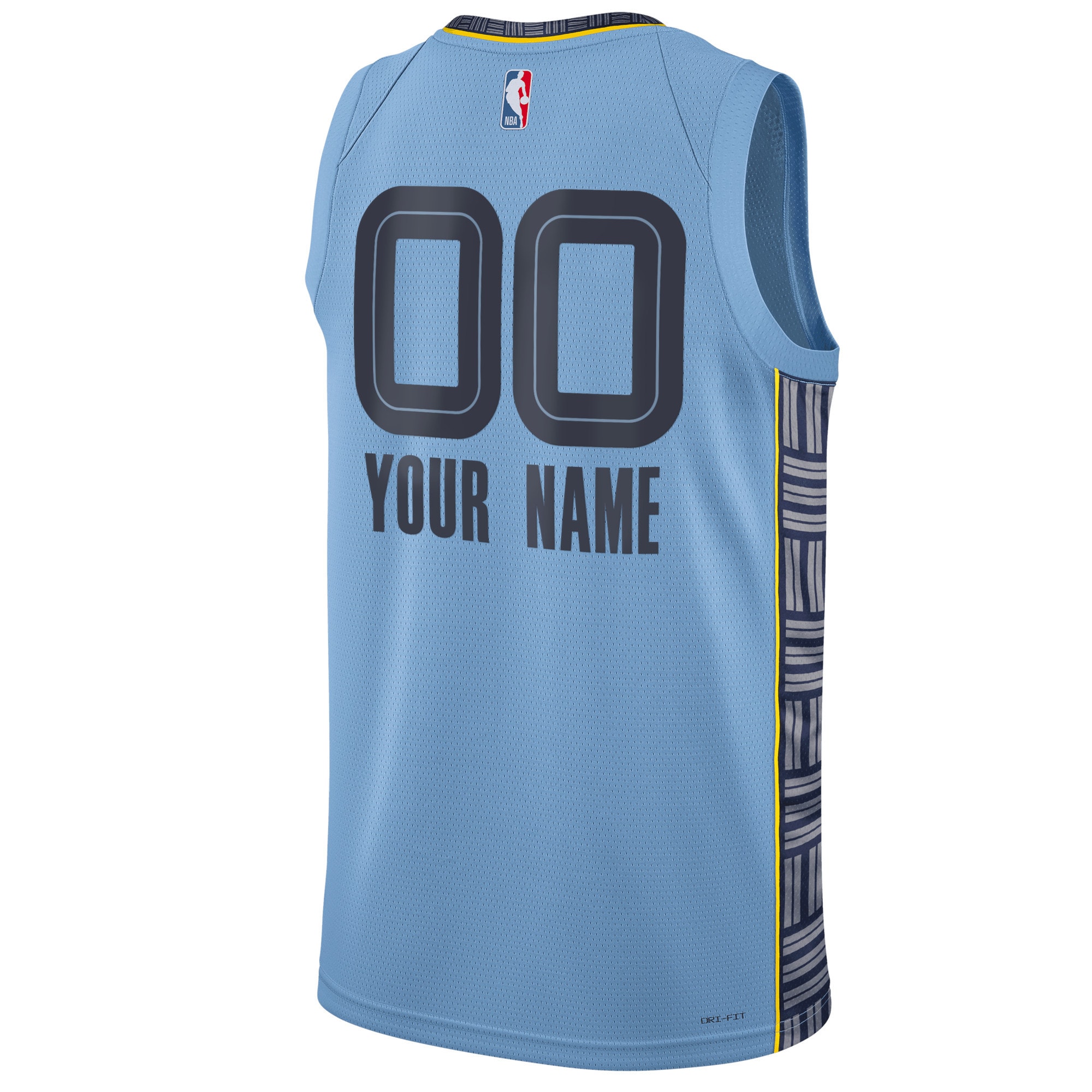Memphis Grizzlies Unisex 2022/23 Swingman Custom Jersey-Statement Edition - Blue