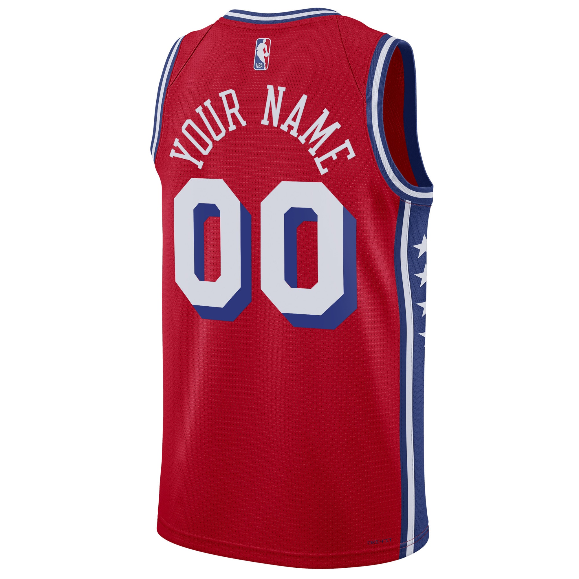 Philadelphia 76ers Unisex 2022/23 Swingman Custom Jersey-Statement Edition - Red