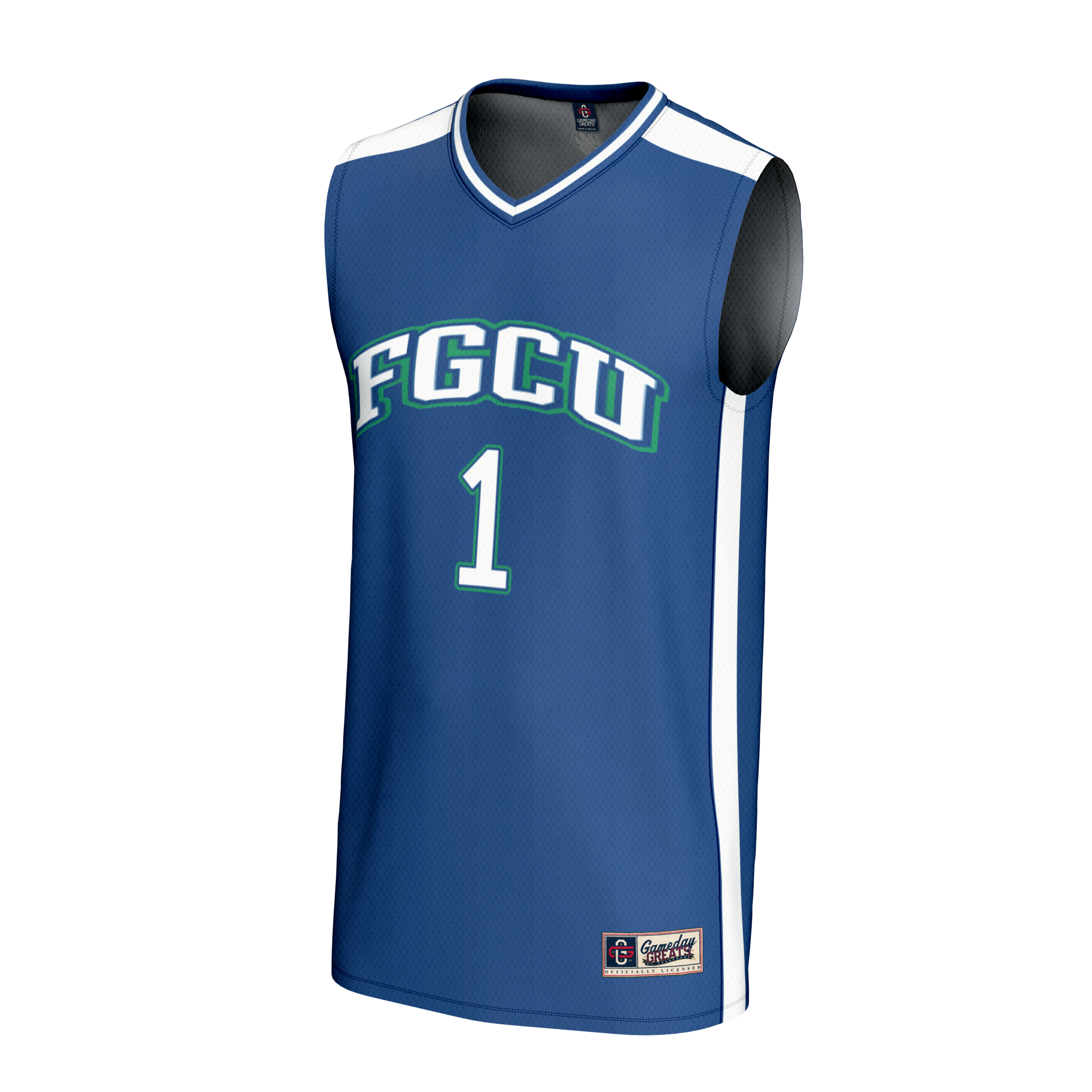 #1 Florida Gulf Coast Eagles Unisex Lightweight Basketball Jersey - Blue