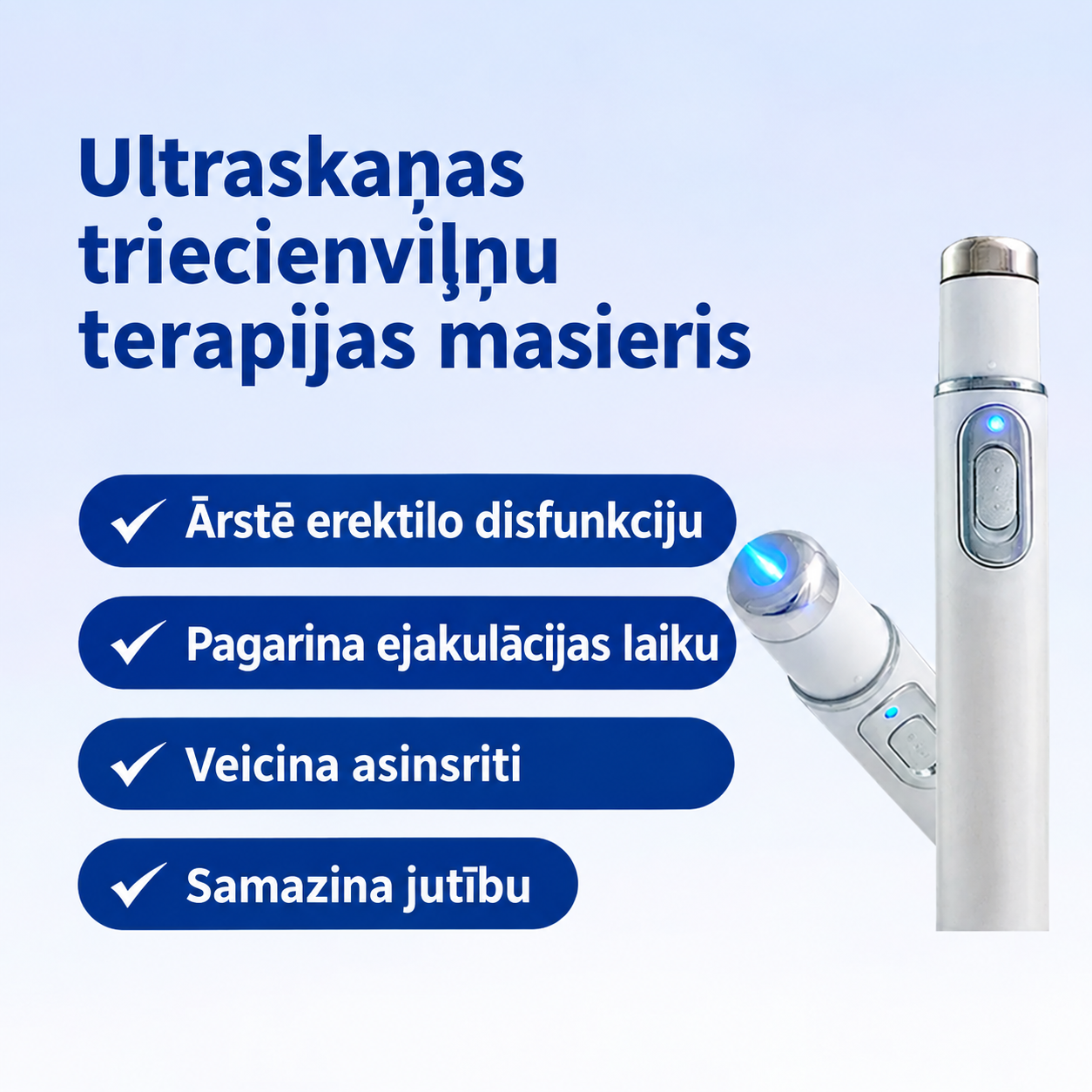 💙 A fejlett akusztikus lökéshullám-terápia   segíthet helyreállítani a péniszszövetek egészségét, javítani a merevséget, a teljesítményt és a férfi önbizalmat, miközben enyhíti a 💪 izomfájdalmat, a 🦴 ízületi merevséget és a 🦵 ínproblémák okozta kell