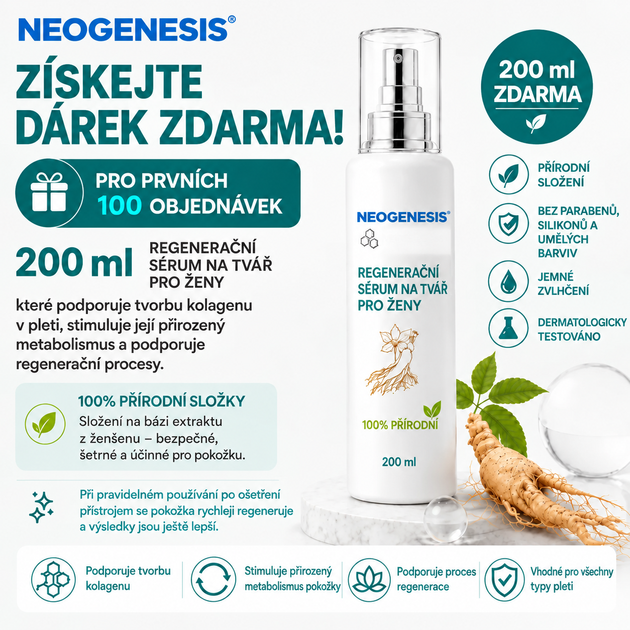 ✨ NEOGENESIS™ 2026 – Multifunkční péče o pleť nové generace v peru: profesionální řešení pro odstranění znamének a nedokonalostí. Neinvazivní technologie bez bolesti a bez jizev pro zdravější a zářivější pleť. Vyrobeno v USA. ✨