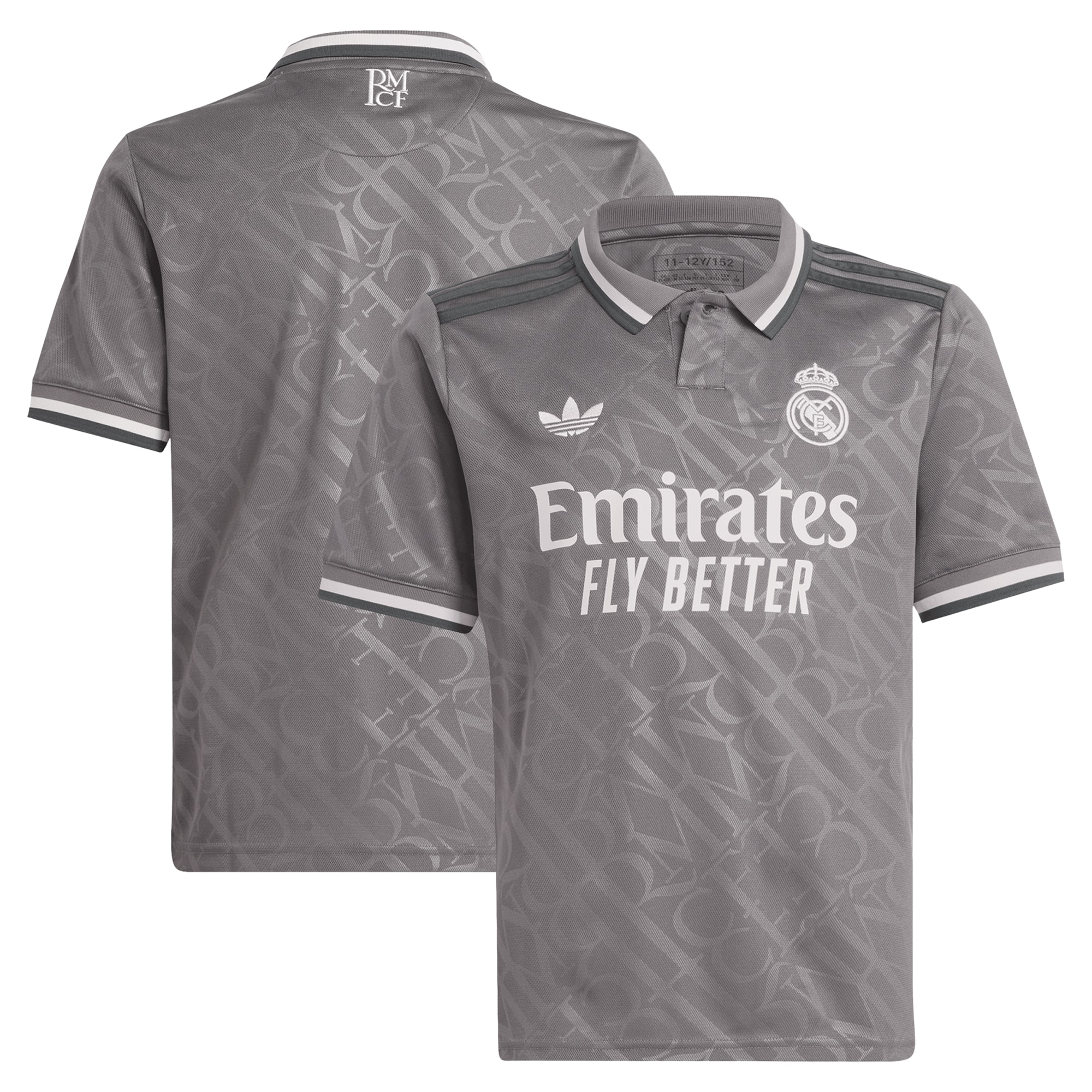Real Madrid Originals 2024/25 Third Replica Jersey Charcoal Men